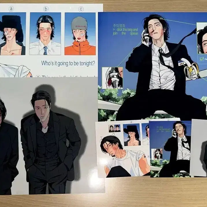[BUNJANG] Juyu Peace Printing Box A4 Postcard Bundle Set / 주의평화 주평 프린팅박스 프박 a4 엽서 사이즈 일괄 판매
