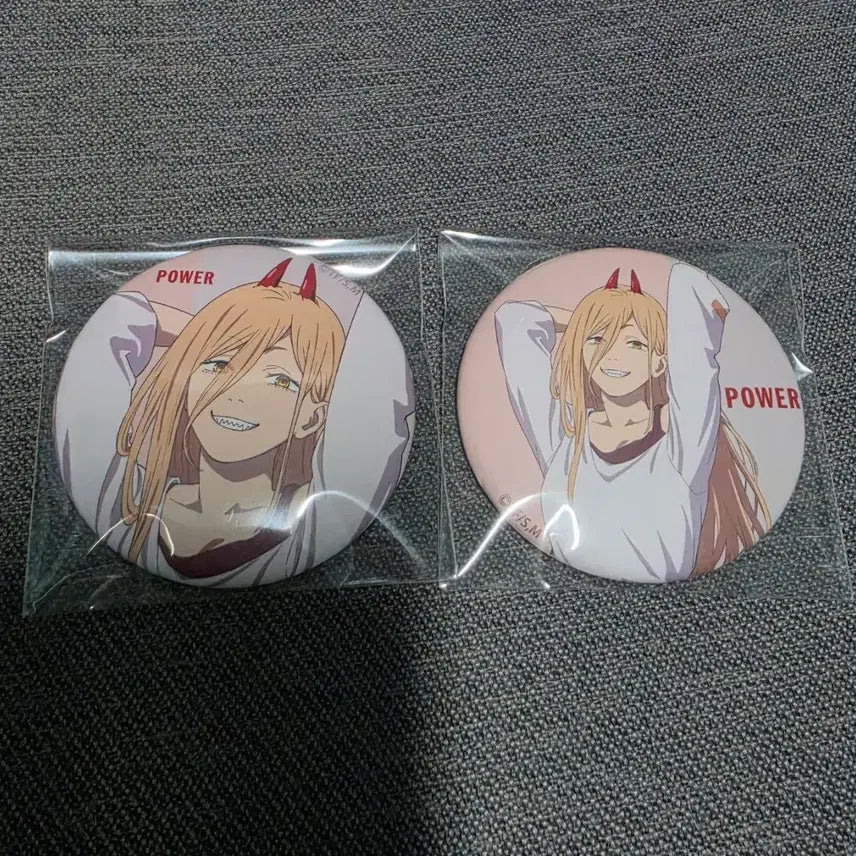 [BUNJANG] Chainsaw Man Power Casual Wear Badge Bundle Set / 체인소맨 사복 파워 캔뱃지 일괄