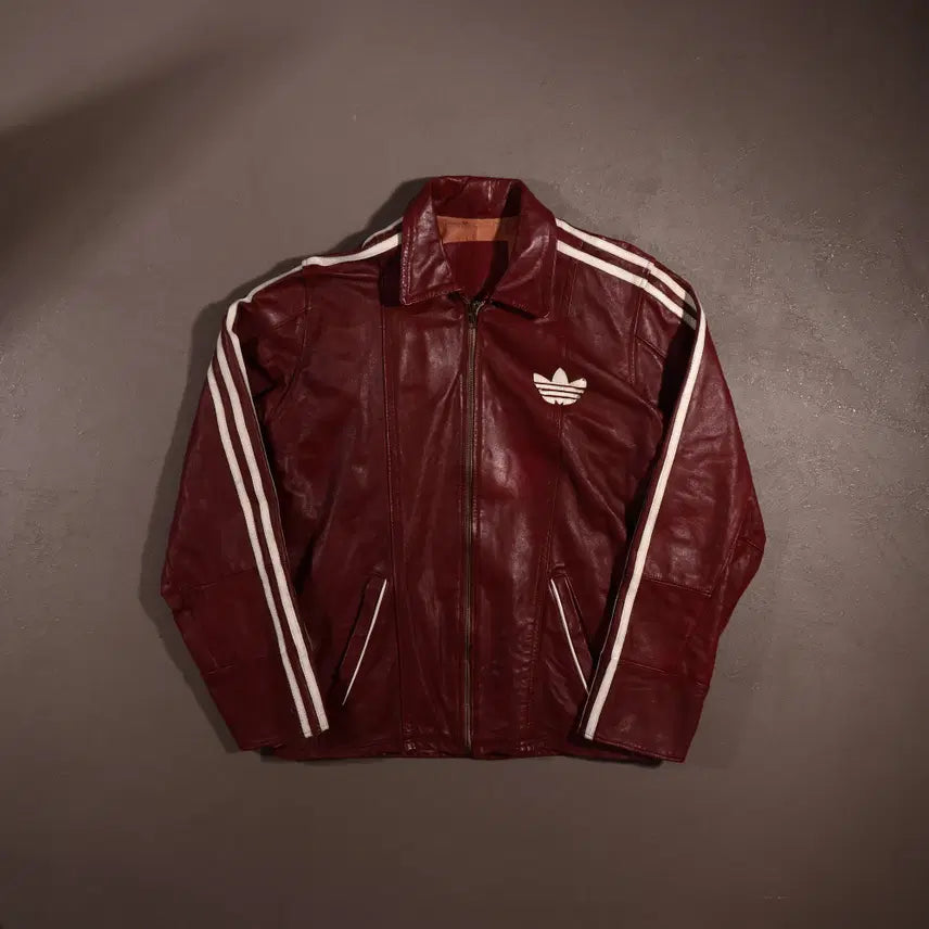 [BUNJANG] Adidas Firebird Leather Jacket / 아디다스 파이어버드 레더자켓 C468