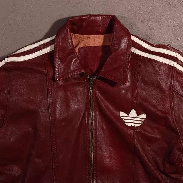 [BUNJANG] Adidas Firebird Leather Jacket / 아디다스 파이어버드 레더자켓 C468