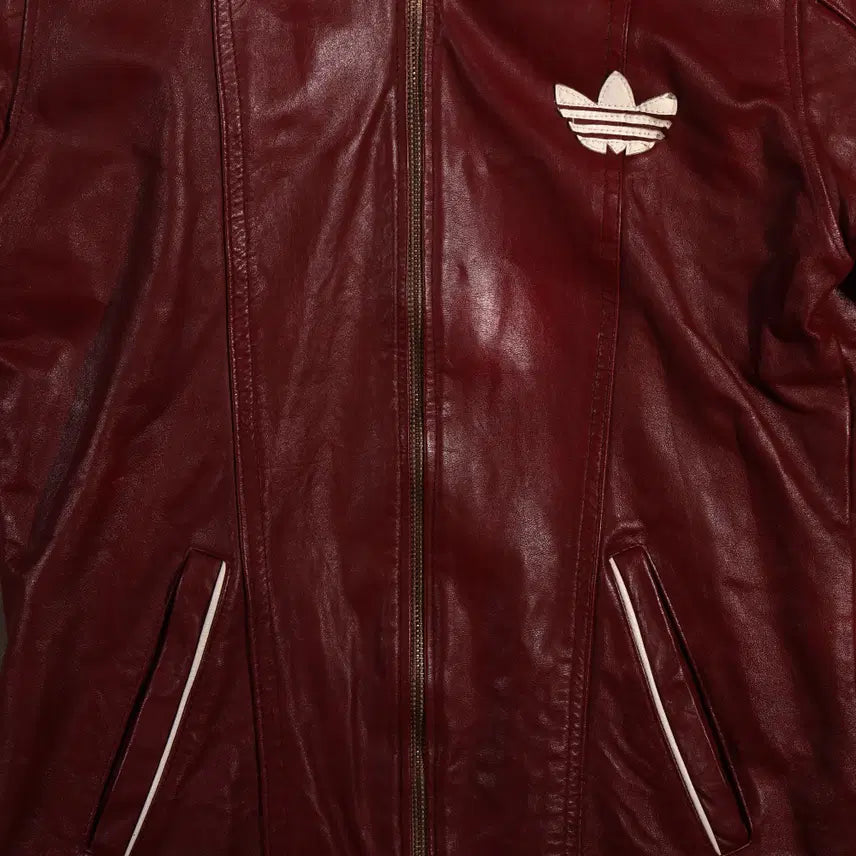 [BUNJANG] Adidas Firebird Leather Jacket / 아디다스 파이어버드 레더자켓 C468