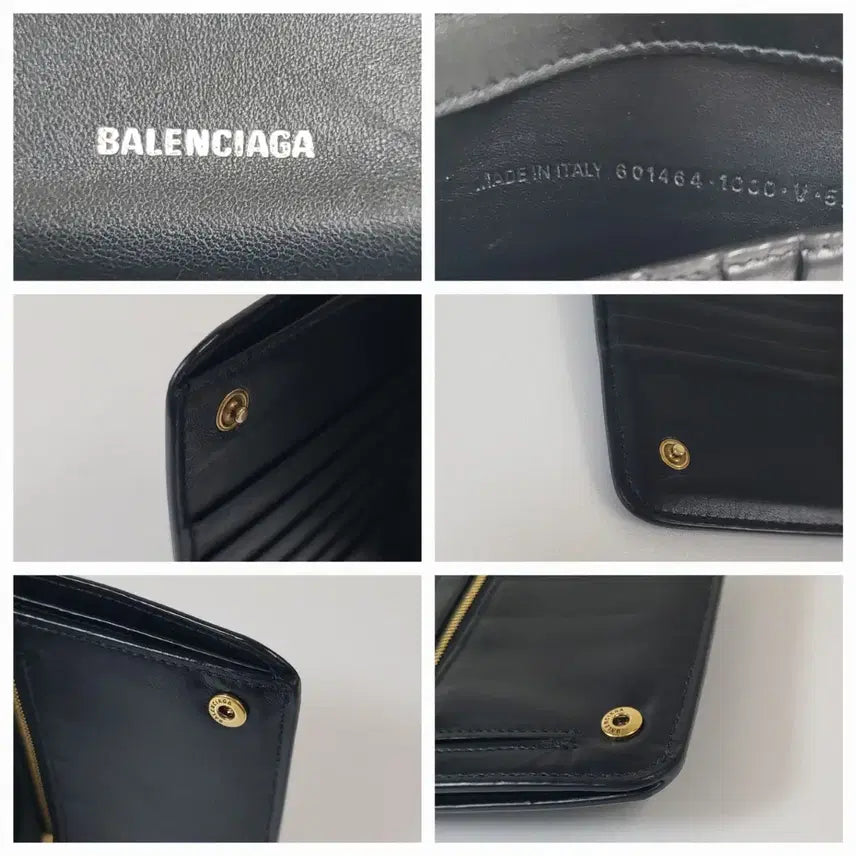 [SOLD OUT] 발렌시아가 BB로고 레더 미듐 블랙 여성 반지갑