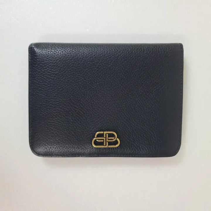 [SOLD OUT] 발렌시아가 BB로고 레더 미듐 블랙 여성 반지갑