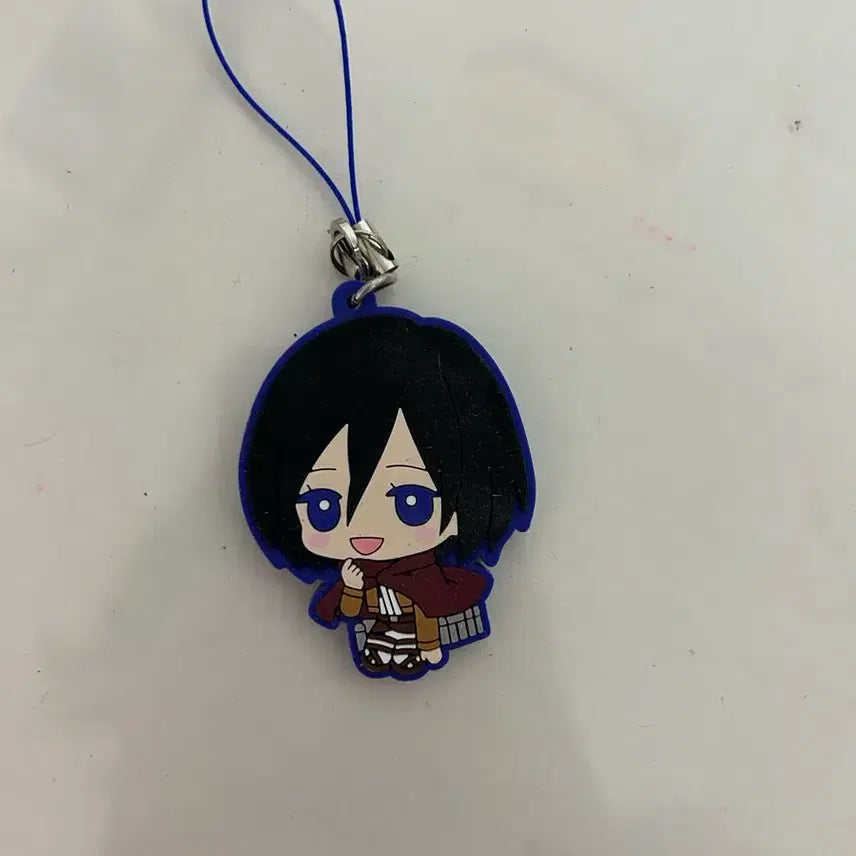 [BUNJANG] Attack on Titan Mikasa Ackerman Rubber Keyring / (판매) 진격거 진격의 거인 미카사 아커만 굿즈 키링