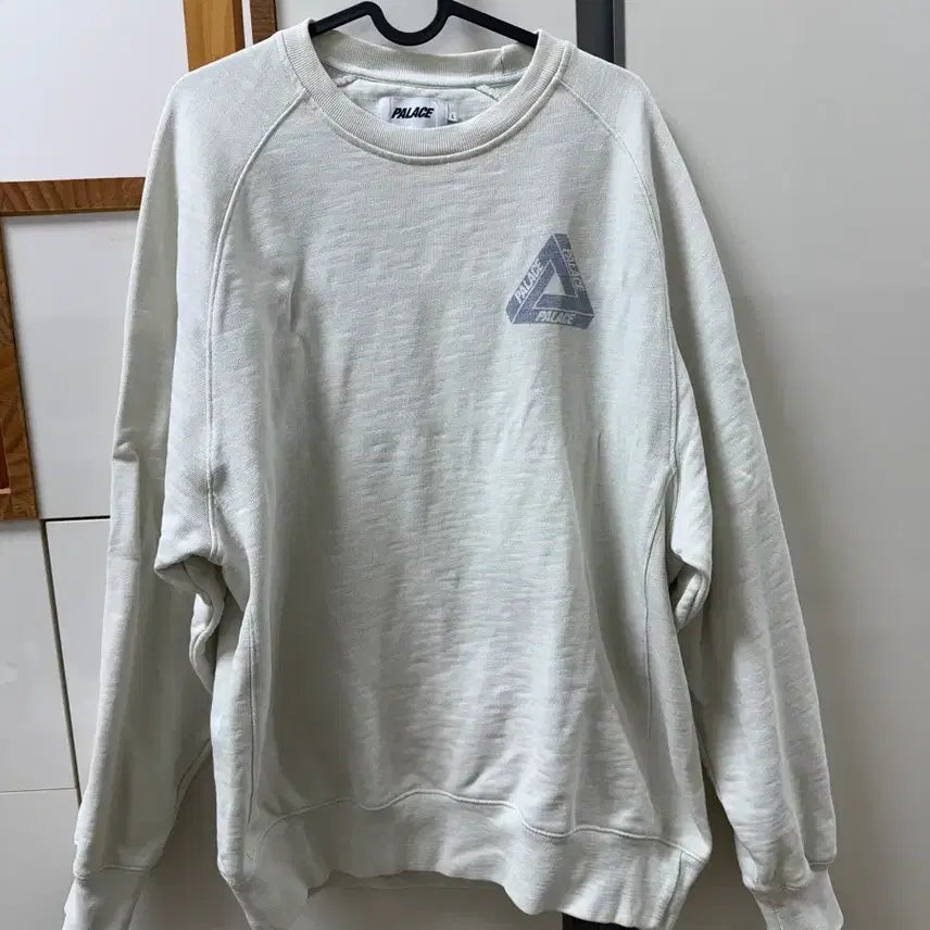 [BUNJANG] Palace Tri-Ferg Slub Crewneck T-shirt / [L]팔라스 트라이퍼그 슬럽 크루넥 화이트
