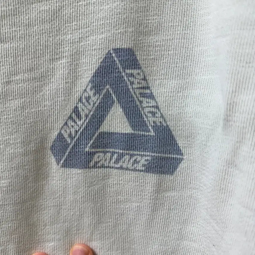 [BUNJANG] Palace Tri-Ferg Slub Crewneck T-shirt / [L]팔라스 트라이퍼그 슬럽 크루넥 화이트