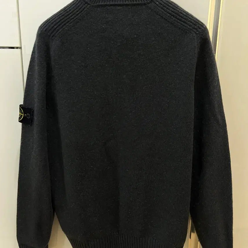 [BUNJANG] Stone Island Charcoal Half Zip Knit Sweater / 스톤아일랜드 차콜 반집업니트 L