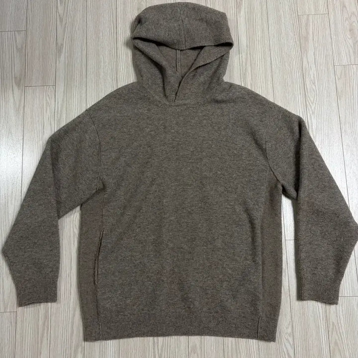 [BUNJANG] Time Homme Wool Blend Knit Hoodie Top / 단면측정ㅇ)백화점 구매 정품 타임옴므 울 블렌드 니트 후드 탑 95