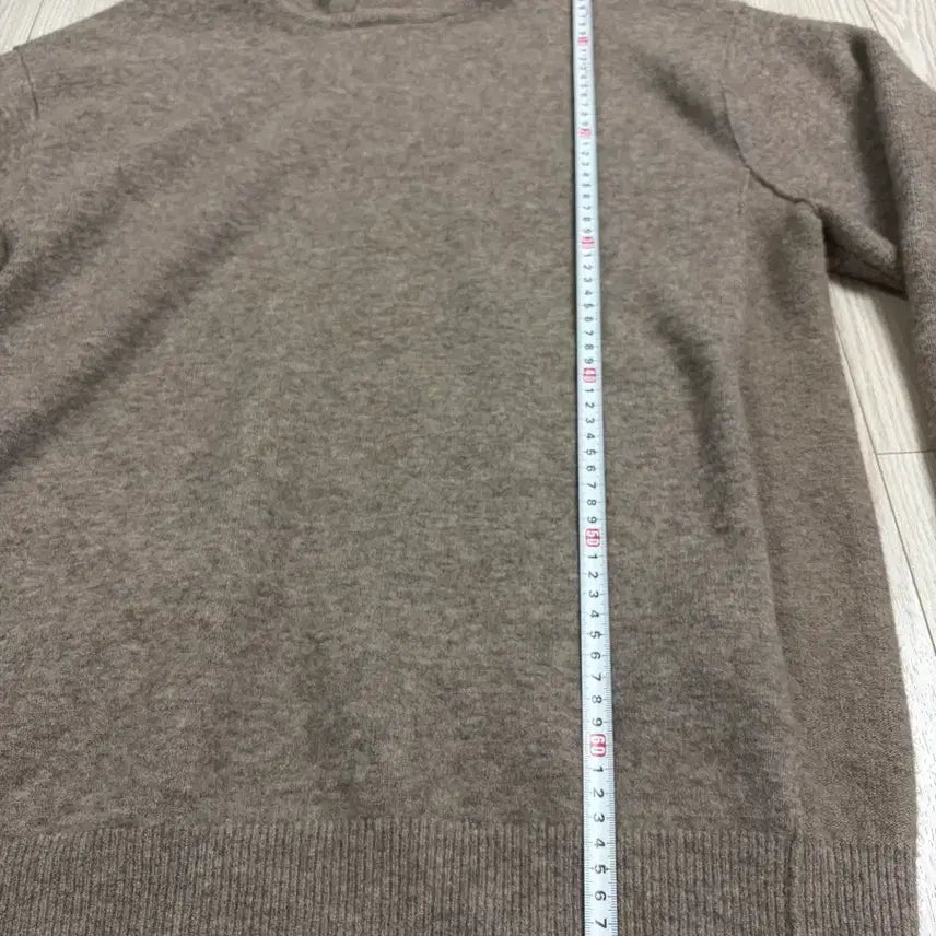 [BUNJANG] Time Homme Wool Blend Knit Hoodie Top / 단면측정ㅇ)백화점 구매 정품 타임옴므 울 블렌드 니트 후드 탑 95