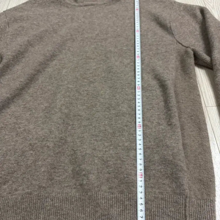 [BUNJANG] Time Homme Wool Blend Knit Hoodie Top / 단면측정ㅇ)백화점 구매 정품 타임옴므 울 블렌드 니트 후드 탑 95