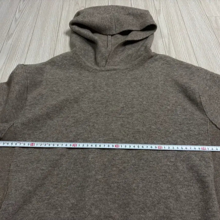 [BUNJANG] Time Homme Wool Blend Knit Hoodie Top / 단면측정ㅇ)백화점 구매 정품 타임옴므 울 블렌드 니트 후드 탑 95