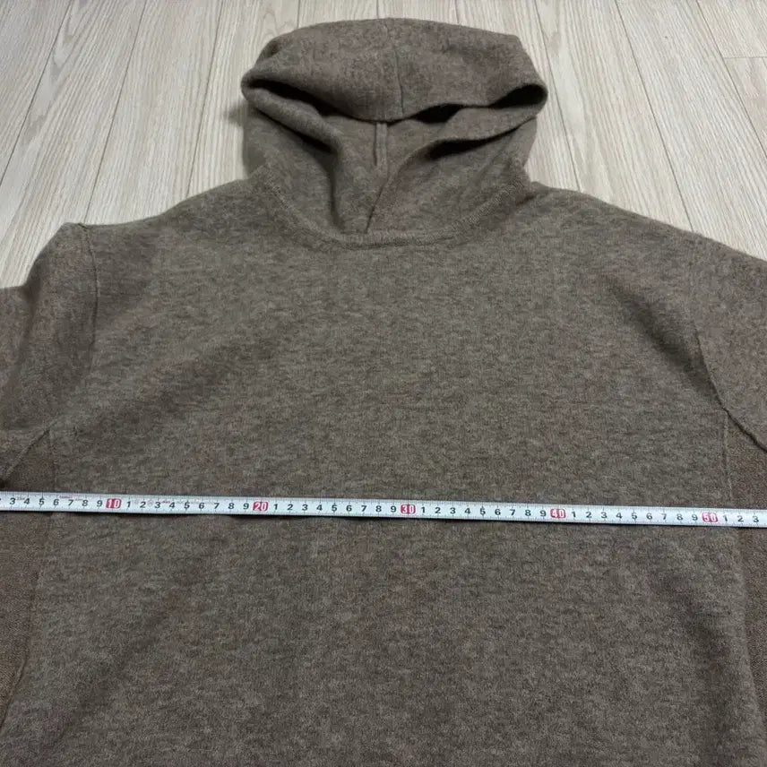 [BUNJANG] Time Homme Wool Blend Knit Hoodie Top / 단면측정ㅇ)백화점 구매 정품 타임옴므 울 블렌드 니트 후드 탑 95