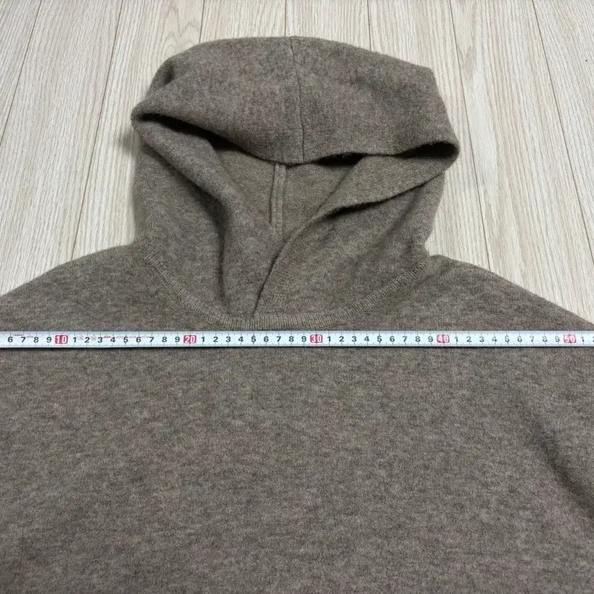 [BUNJANG] Time Homme Wool Blend Knit Hoodie Top / 단면측정ㅇ)백화점 구매 정품 타임옴므 울 블렌드 니트 후드 탑 95