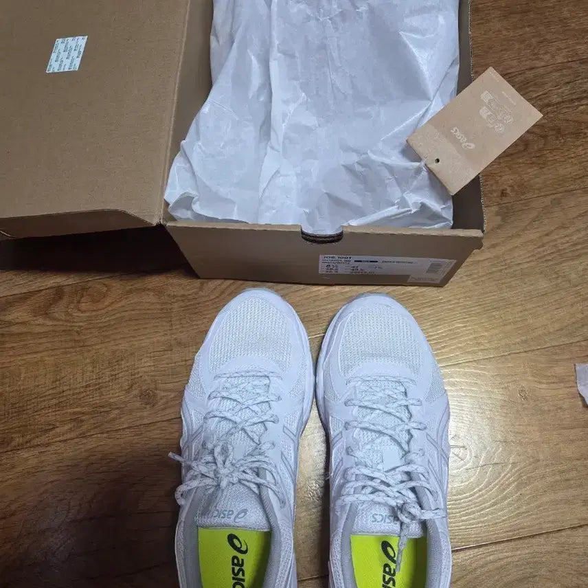 [BUNJANG] Asics Jog 100T White Running Shoes / 아식스 조그 100T 화이트 런닝화 새상품급