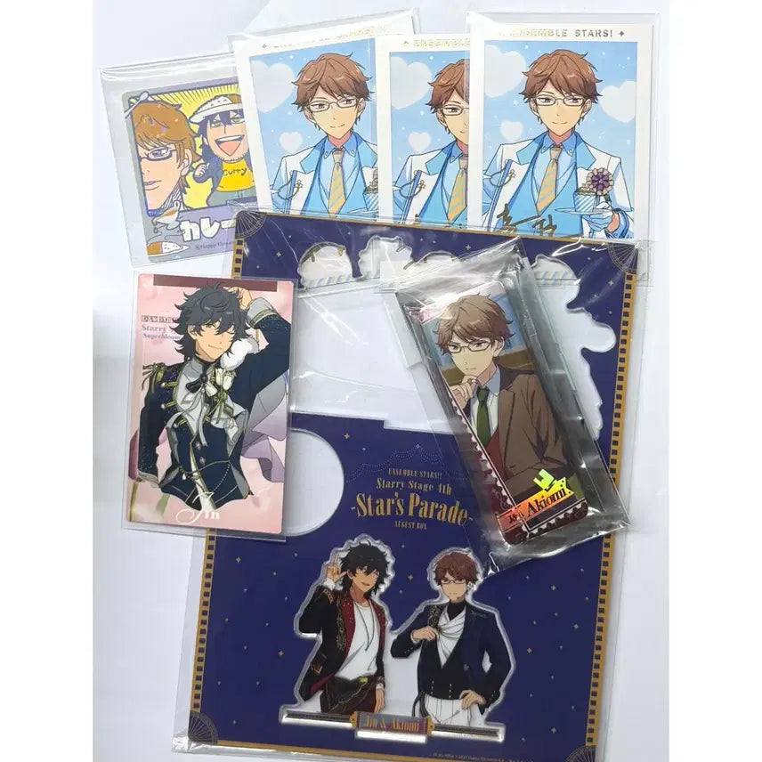 [BUNJANG] Ensemble Stars Bukubu Sticker &amp; Acrylic Set / 앙스타 부쿠부 스티커 스타포니 카드 스타스테 아크릴 진앤아 진 아키오미