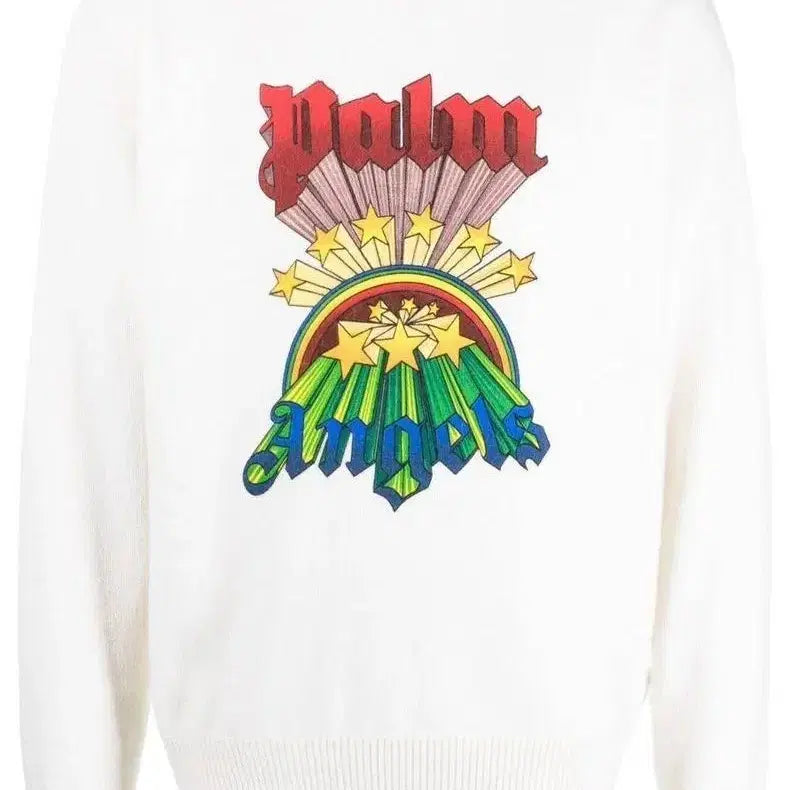 [BUNJANG] Palm Angels Rainbow Stars Knit Sweater / 팜엔젤스 레인보우 스타스 니트 표기사이즈 해외 M 국내 XL