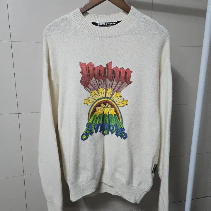 [BUNJANG] Palm Angels Rainbow Stars Knit Sweater / 팜엔젤스 레인보우 스타스 니트 표기사이즈 해외 M 국내 XL