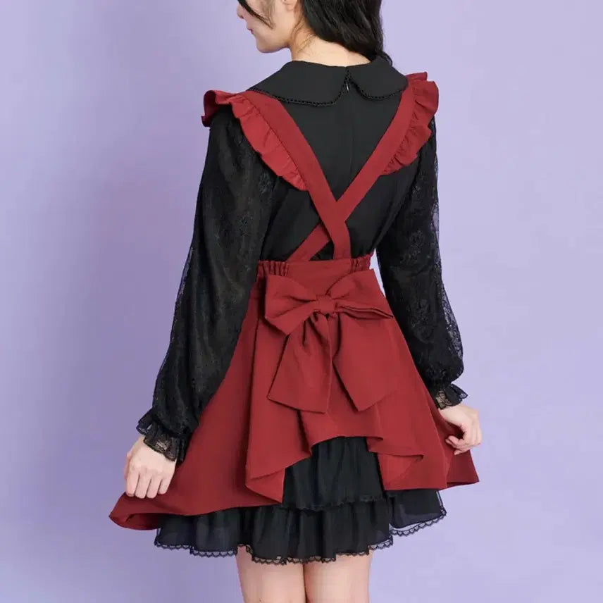 [BUNJANG] Secret Honey Suspender Skirt / 시크릿허니 서스펜더 스커트