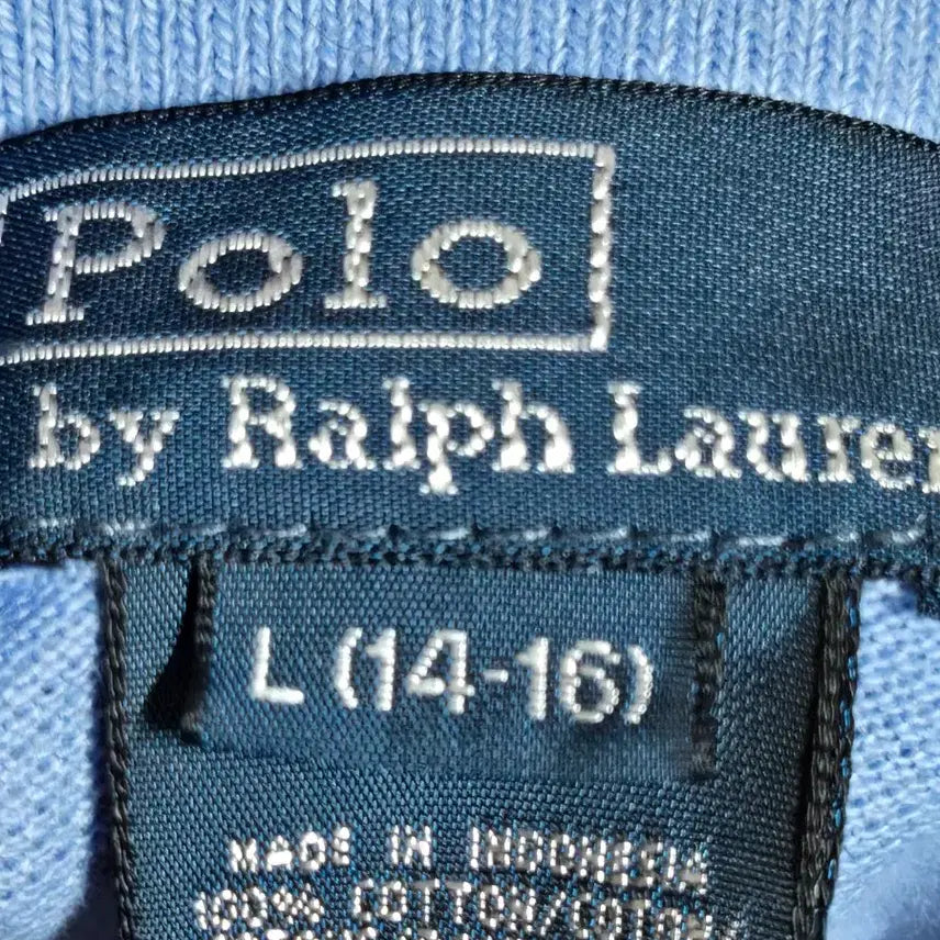 [BUNJANG] Polo Ralph Lauren Long Sleeve Polo Shirt / 폴로 랄프로렌 긴팔 폴로셔츠 하늘색