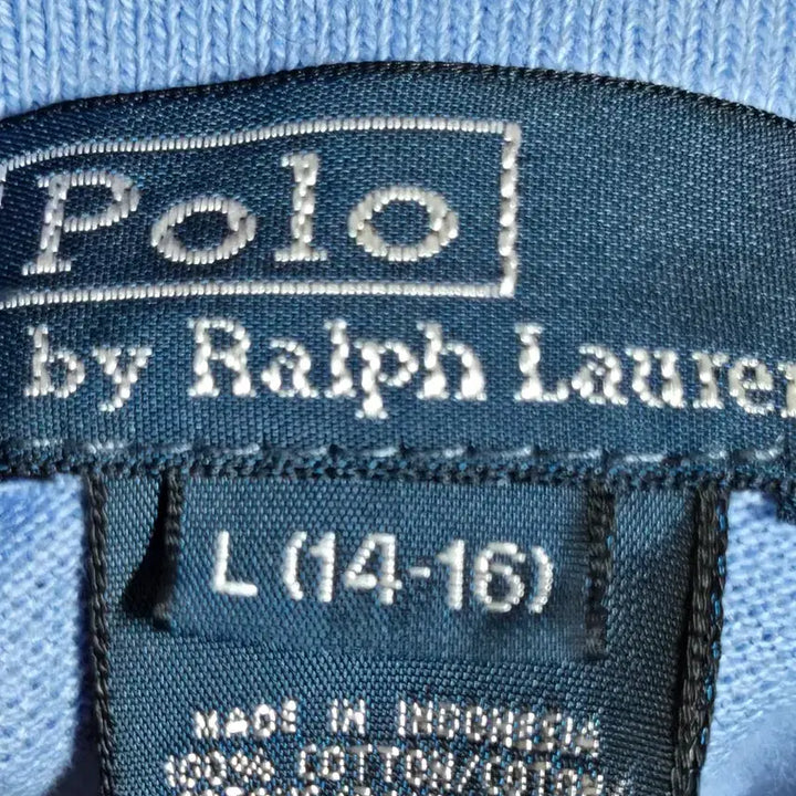 [BUNJANG] Polo Ralph Lauren Long Sleeve Polo Shirt / 폴로 랄프로렌 긴팔 폴로셔츠 하늘색