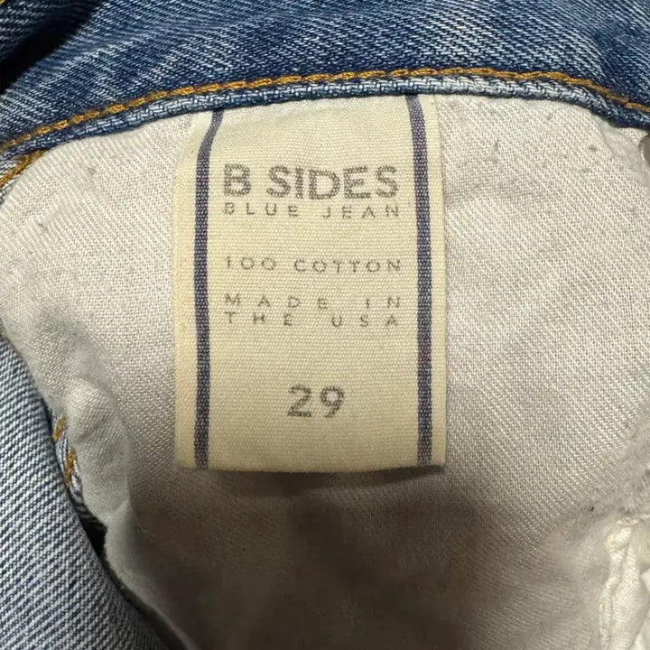 [BUNJANG] B Side Jean Vintage Washed Light Wash Denim Pants / B SIDE JEAN 비사이드진 빈티지 워싱 연청 데님 팬츠 29사이즈