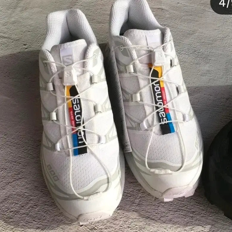 [BUNJANG] Salomon XT-6 White Sneakers / [정품새상품풀박스]살로몬 화이트 운동화 XT-6
