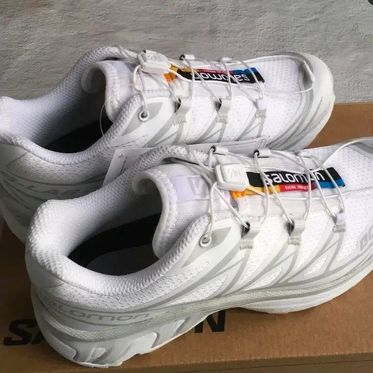 [BUNJANG] Salomon XT-6 White Sneakers / [정품새상품풀박스]살로몬 화이트 운동화 XT-6
