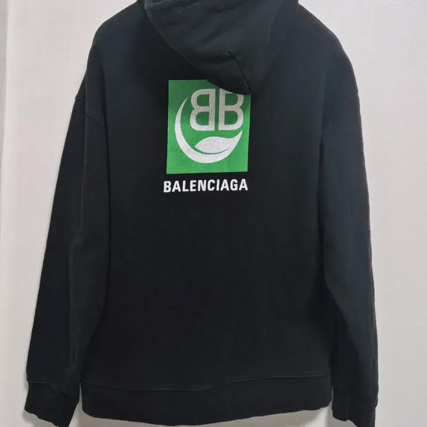 [BUNJANG] Balenciaga BB Logo Black Hoodie / 발렌시아가 BB로고 블랙 후드티!최상품!