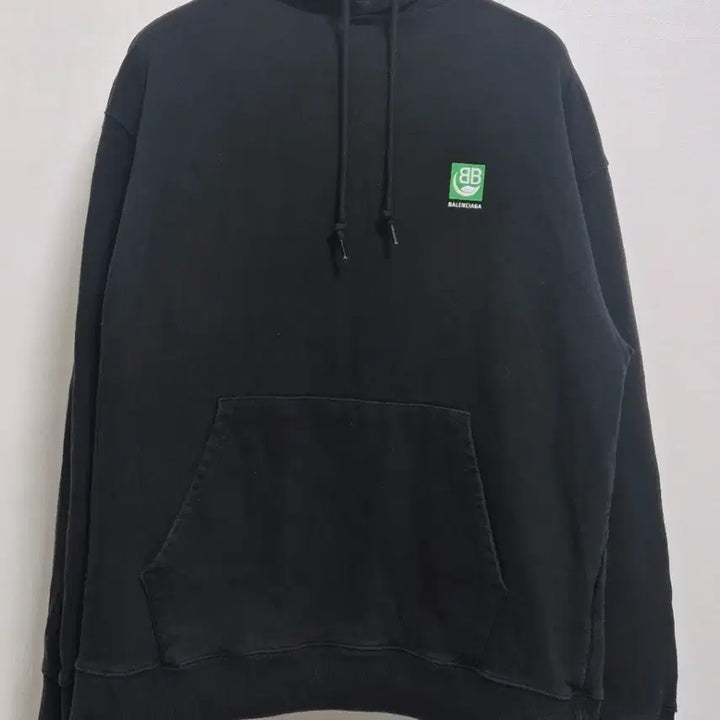 [BUNJANG] Balenciaga BB Logo Black Hoodie / 발렌시아가 BB로고 블랙 후드티!최상품!