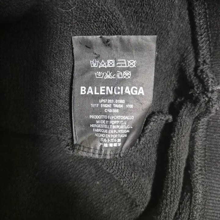 [BUNJANG] Balenciaga BB Logo Black Hoodie / 발렌시아가 BB로고 블랙 후드티!최상품!