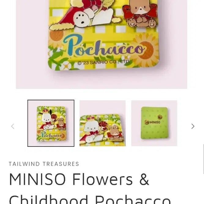 [BUNJANG] Sanrio Pochacco Miniaso Badge Set / 산리오 포차코 포챠코 중국 미니소 뱃지 세츠