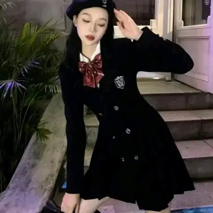 [BUNJANG] Preppy School Uniform Dress / 졸업사진 프레피 교복 판매