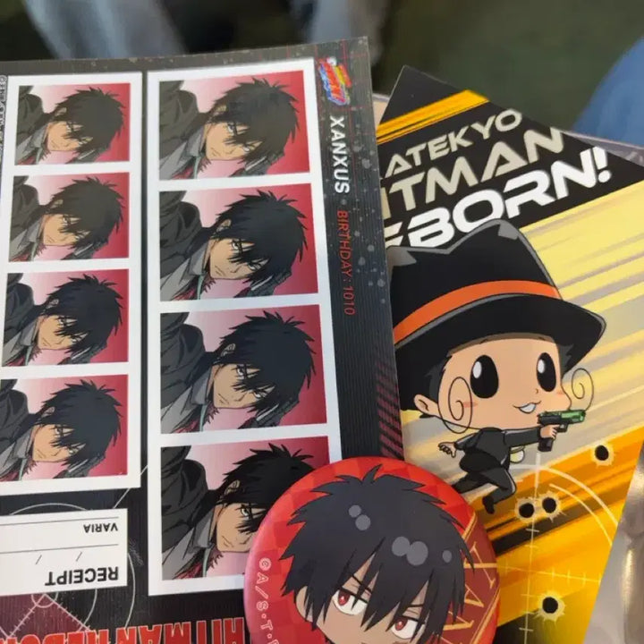 [BUNJANG] Vongola XANXUS Spring Fair Set / 애니메이트 가히리 스프링 페어 잔자스 증명사진/핀버튼 세트 판매