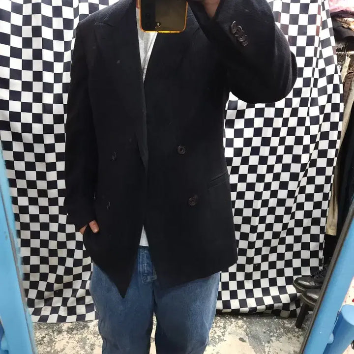 [BUNJANG] Comme des Garcons Homme 90s Navy Blazer / 꼼데가르송 옴므 90s 네이비 블레이저