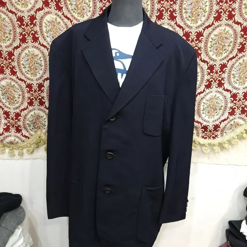 [BUNJANG] Comme des Garcons Homme 90s Navy Blazer / 꼼데가르송 옴므 90s 네이비 블레이저