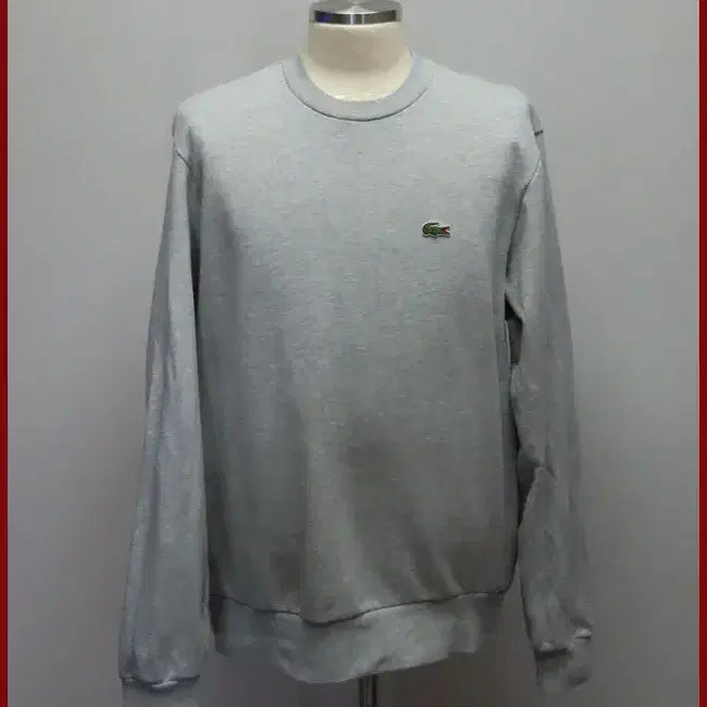 [BUNJANG] Lacoste Gray Sweatshirt 105 Size / 라코스테/회색 맨투맨티셔츠/105사이즈/따봉구제(H-2)