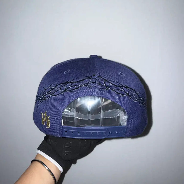 [BUNJANG] Chris Brown Kill The Hype Detroit Thorn Crown Snapback Hat / 크리스브라운 KILL THE HYPE 디트로이트 가시왕관 스냅백 모자
