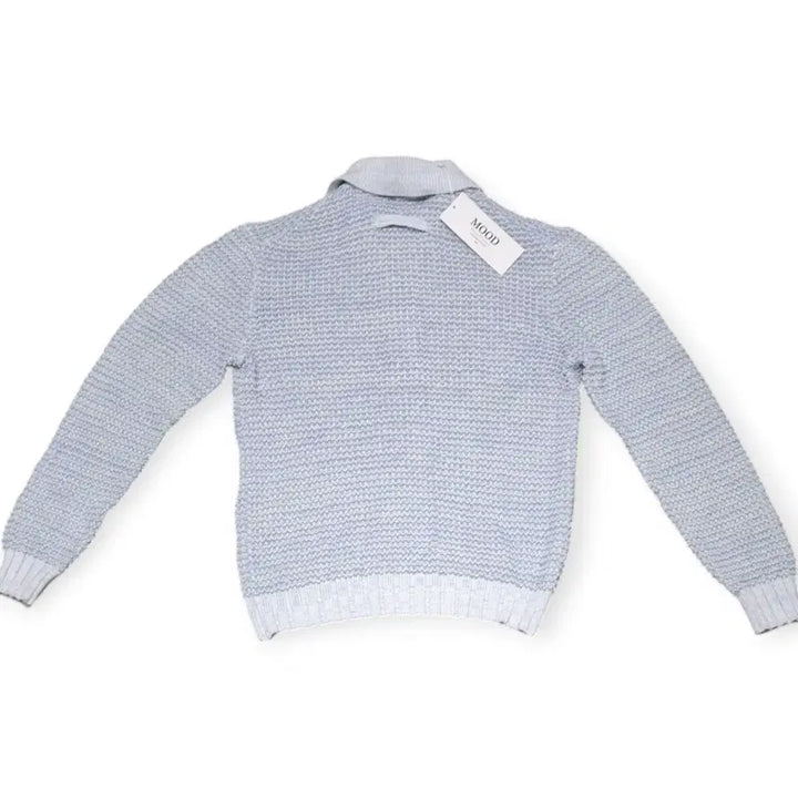 [BUNJANG] Pastel Blue Henley Knit Long Sleeve Shirt / L)파스텔 블루 헨리넥 긴팔 니트 연파랑 스카이블루