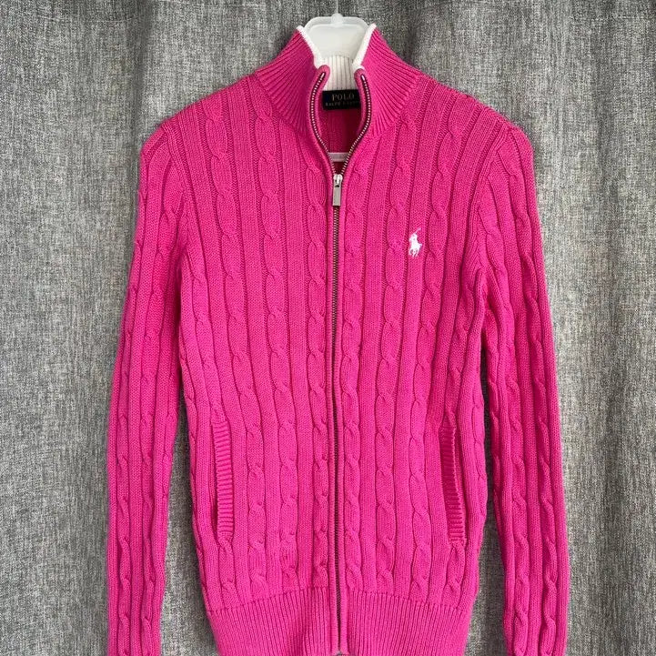[BUNJANG] Polo Ralph Lauren Cable Knit Cardigan / 폴로 랄프 로렌 꽈배기 니트 가디건/