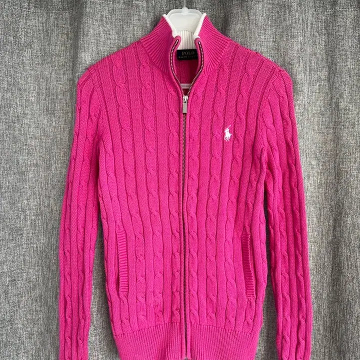 [BUNJANG] Polo Ralph Lauren Cable Knit Cardigan / 폴로 랄프 로렌 꽈배기 니트 가디건/