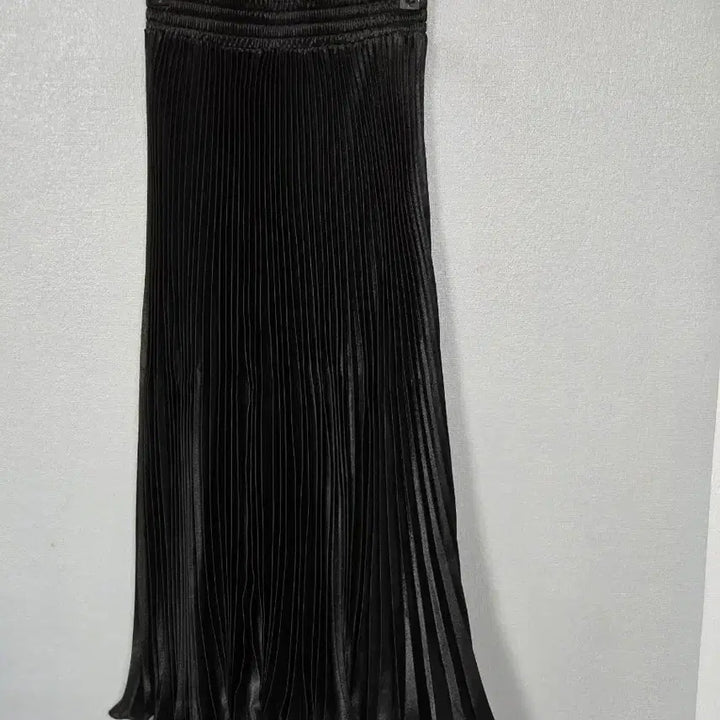 [SOLD OUT] 블랙 플리츠 롱 스커트 55~66