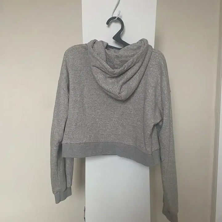 [BUNJANG] Avely Crop Hoodie Gray / 에이블리 크롭 후드티 회색