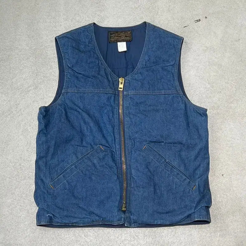 [BUNJANG] Eddie Bauer Work Denim Vest / 에디바우어 워크 데님 베스트 s10309