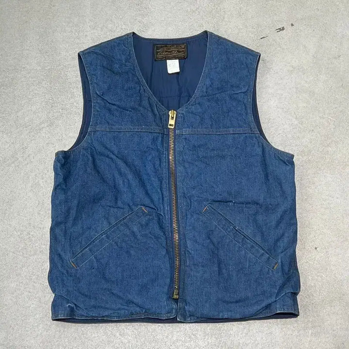 [BUNJANG] Eddie Bauer Work Denim Vest / 에디바우어 워크 데님 베스트 s10309