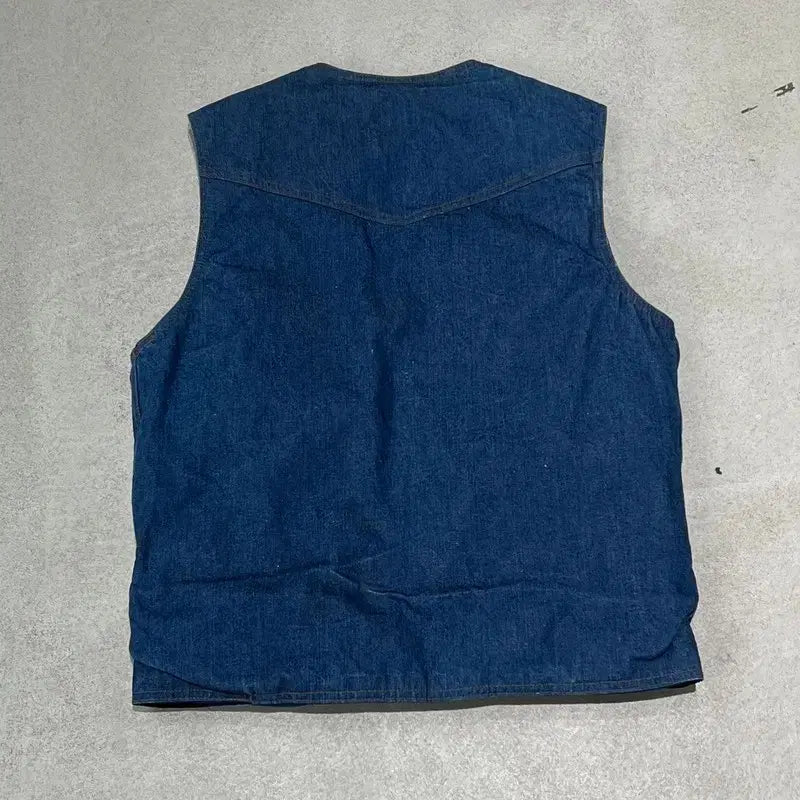 [BUNJANG] Eddie Bauer Work Denim Vest / 에디바우어 워크 데님 베스트 s10309