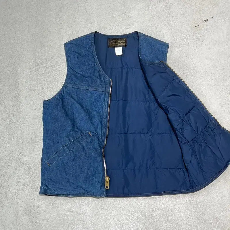 [BUNJANG] Eddie Bauer Work Denim Vest / 에디바우어 워크 데님 베스트 s10309