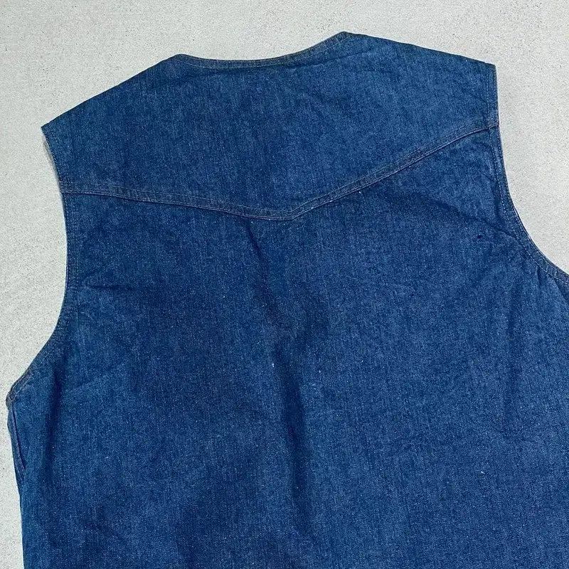 [BUNJANG] Eddie Bauer Work Denim Vest / 에디바우어 워크 데님 베스트 s10309