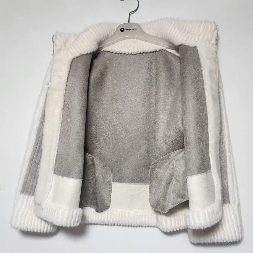 [BUNJANG] Jjolishop Faux Mink Fur Jacket / 쪼리샵 인조 밍크퍼 자켓 90