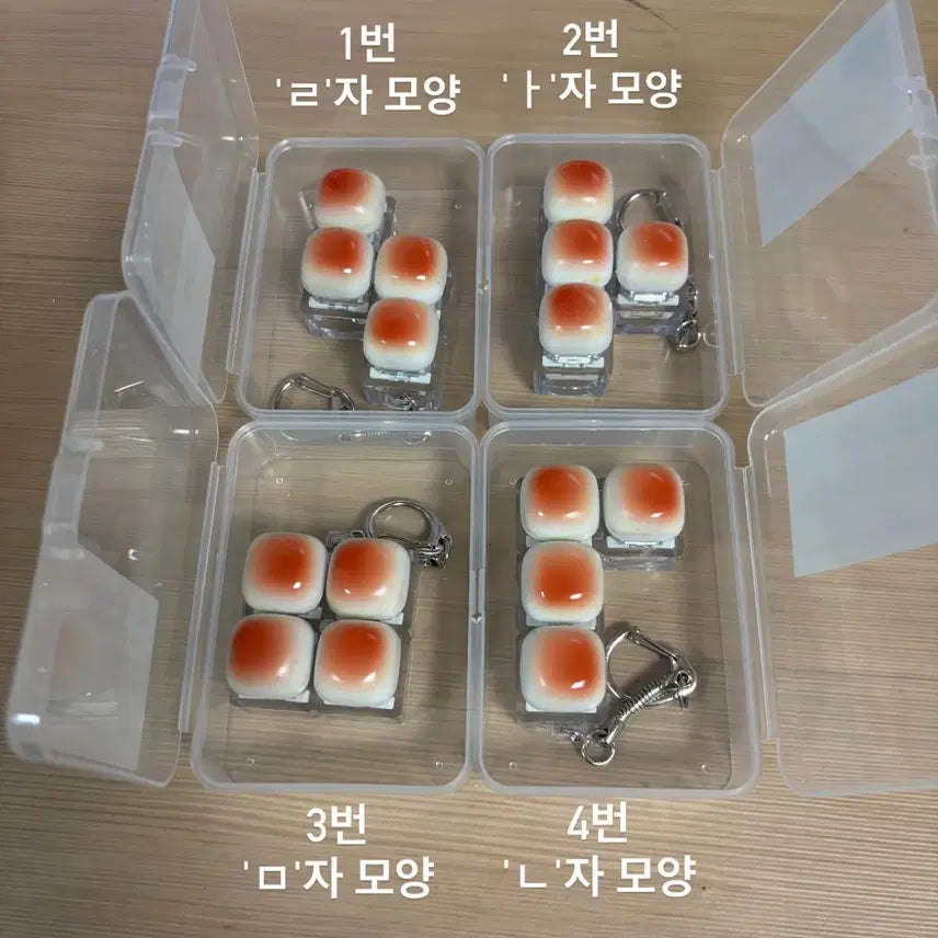 [BUNJANG] Clicker Keycap Keyring Toasted Bread Clicker / 클리커 키캡키링 구운식빵 딸깍이