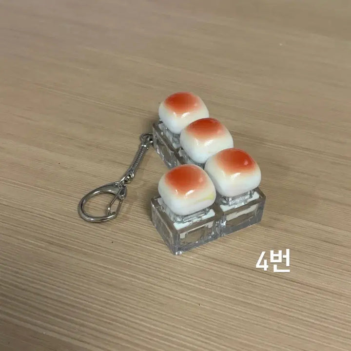 [BUNJANG] Clicker Keycap Keyring Toasted Bread Clicker / 클리커 키캡키링 구운식빵 딸깍이